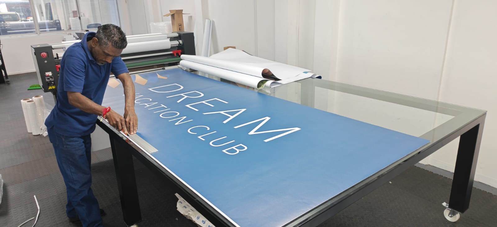 Dream Vacation Club graphics in production